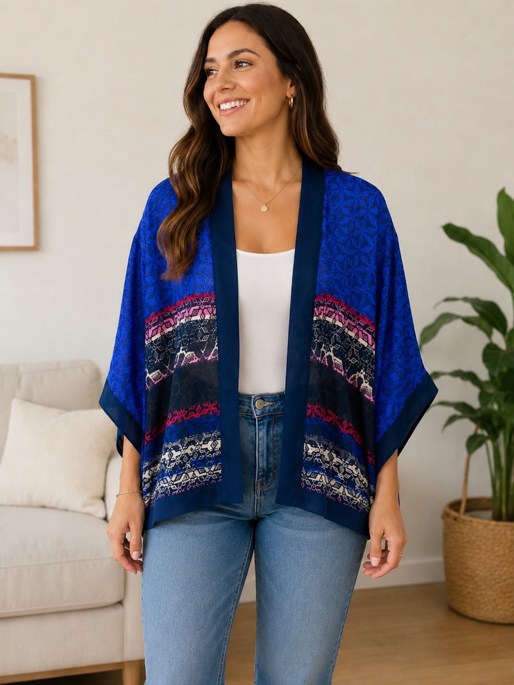 Silence + Noise Urban Outfitters Kimono High Low Size M